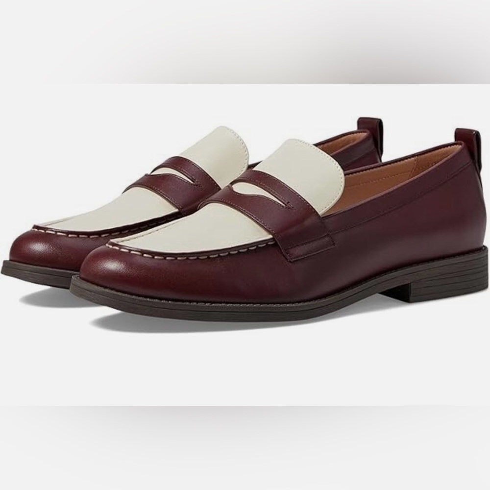 Cole Haan® Women's 10.5 B Stassi Penny Loafer in Bloodstone/Ivory